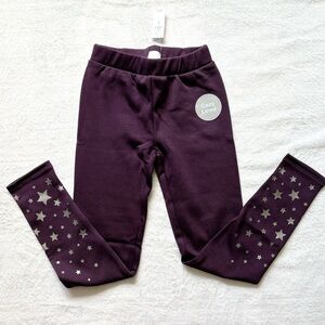 Cozy Lined Kids Star Leggings